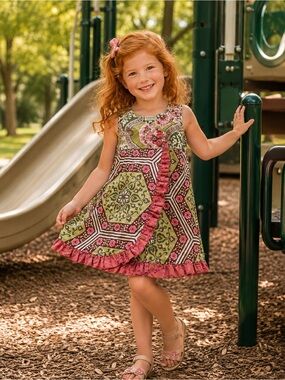 5T - #096 - WILLY DILLY - floral dress